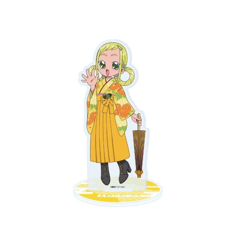 アクリルスタンド おジャ魔女どれみドッカーン! 51 飛鳥ももこ 袴・番傘Ver.(描き下ろしイラスト) (Acrylic Stand "Ojamajo Doremi Dokkaan!" 51 Asuka Momoko Hakama & Oilpaper Umbrella Ver. (Original Illustration))