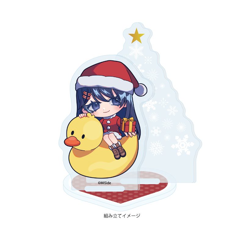 アクリルスタンドプレート MiSide : ミサイド 02 親切なミタ クリスマスVer.(ミニキャライラスト) (Acrylic Stand Plate "MiSide" 02 Kind Mita Christmas Ver. (Mini Character Illustration))