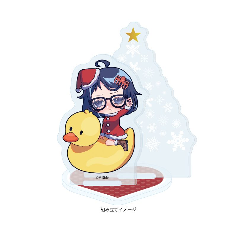 アクリルスタンドプレート MiSide : ミサイド 04 ミラ クリスマスVer.(ミニキャライラスト) (Acrylic Stand Plate "MiSide" 04 Mila Christmas Ver. (Mini Character Illustration))