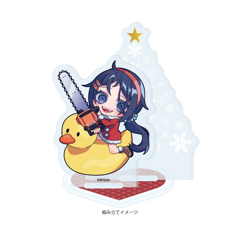 アクリルスタンドプレート MiSide : ミサイド 06 狂ったミタB クリスマスVer.(ミニキャライラスト) (Acrylic Stand Plate "MiSide" 06 Crazy Mita B Christmas Ver. (Mini Character Illustration))