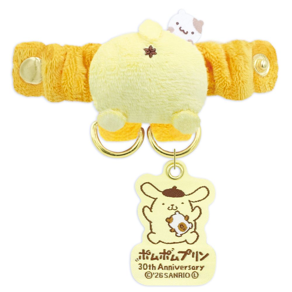 ポムポムプリン30周年 ペアストラップホルダー ポムポムプリンのおしり 8203-584 (Pom Pom Purin 30th Anniversary Pair Strap Holder Pom Pom Purin Buttocks 8203-584)
