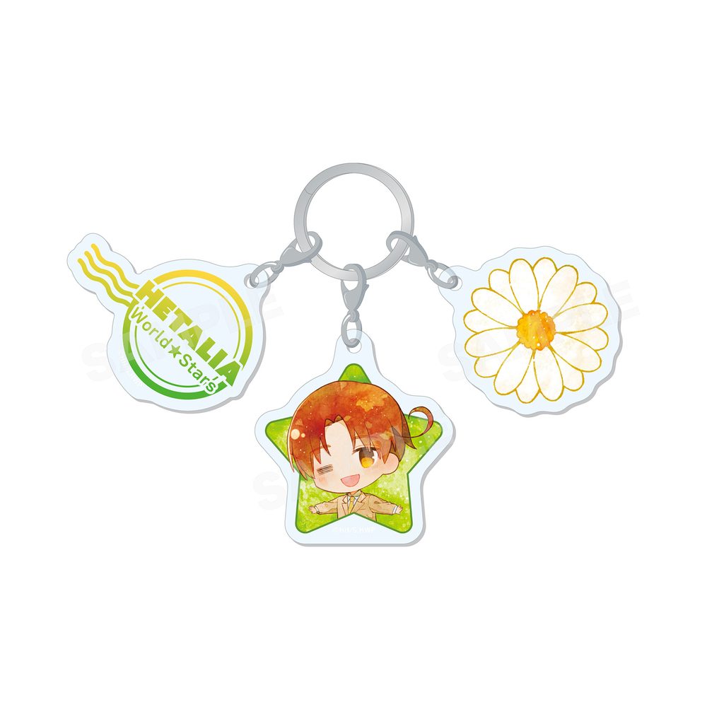ヘタリア World☆Stars キャラでるアート 3連チャーム 01 イタリア ("Hetalia World Stars" Chara Deru Art Triple Charm 01 Italy)