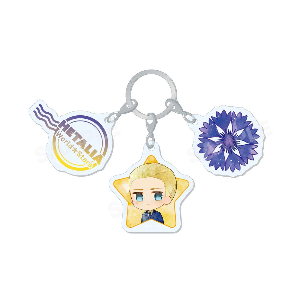 ヘタリア World☆Stars キャラでるアート 3連チャーム 02 ドイツ ("Hetalia World Stars" Chara Deru Art Triple Charm 02 Germany)