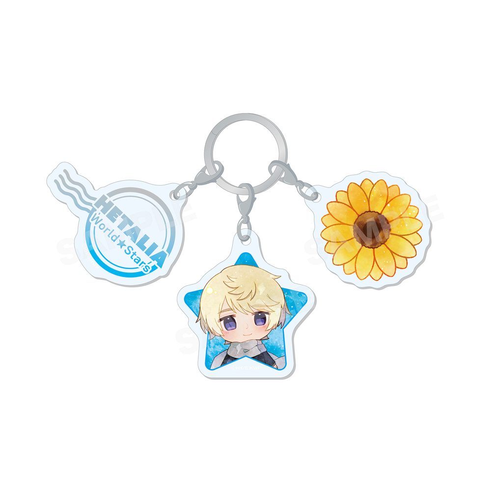 ヘタリア World☆Stars キャラでるアート 3連チャーム 07 ロシア ("Hetalia World Stars" Chara Deru Art Triple Charm 07 Russia)