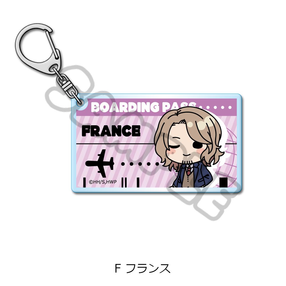 ヘタリア World☆Stars アクリルキーホルダー F フランス ("Hetalia World Stars" Acrylic Key Chain F France)