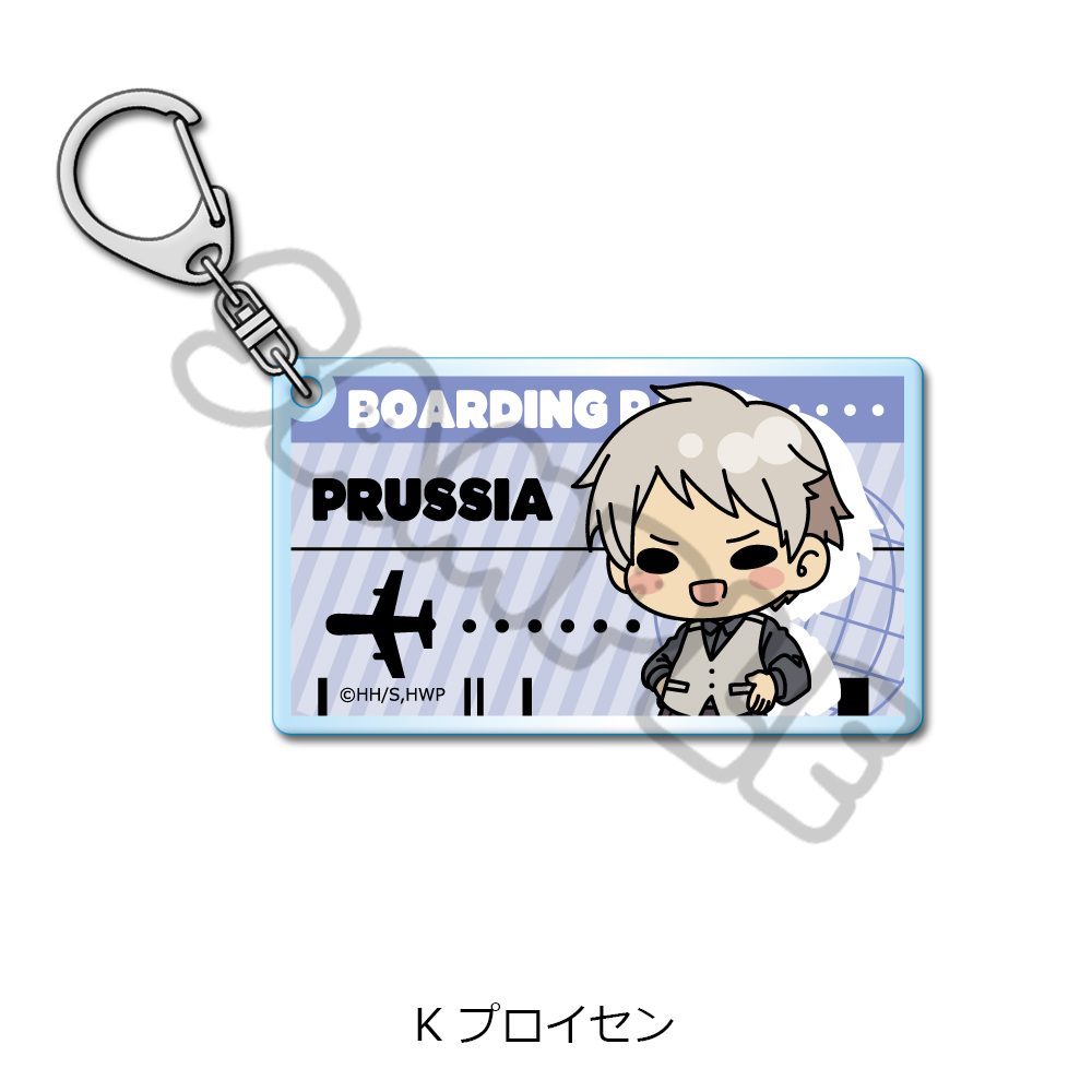 ヘタリア World☆Stars アクリルキーホルダー K プロイセン ("Hetalia World Stars" Acrylic Key Chain K Prussia)