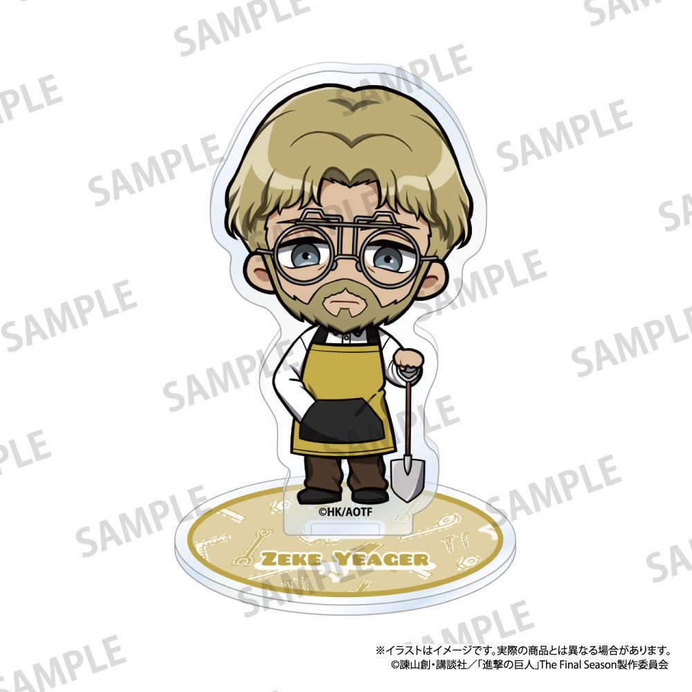 進撃の巨人 アクリルスタンド ジーク・イェーガー(ミニキャラ)(DIY) ("Attack on Titan" Acrylic Stand Zeke Yeager (Mini Character) (DIY))