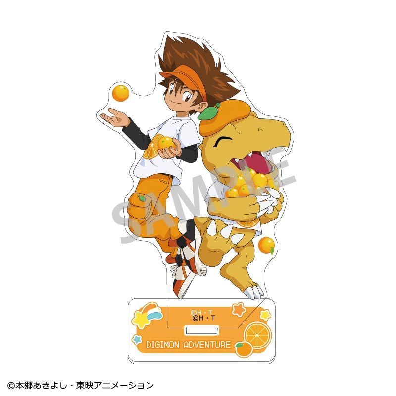 デジモンアドベンチャー アクリルスタンド(ペア) 八神太一&アグモン フルーツパーティー ("Digimon Adventure" Acrylic Stand (Pair) Yagami Taichi & Agumon Fruit Party)