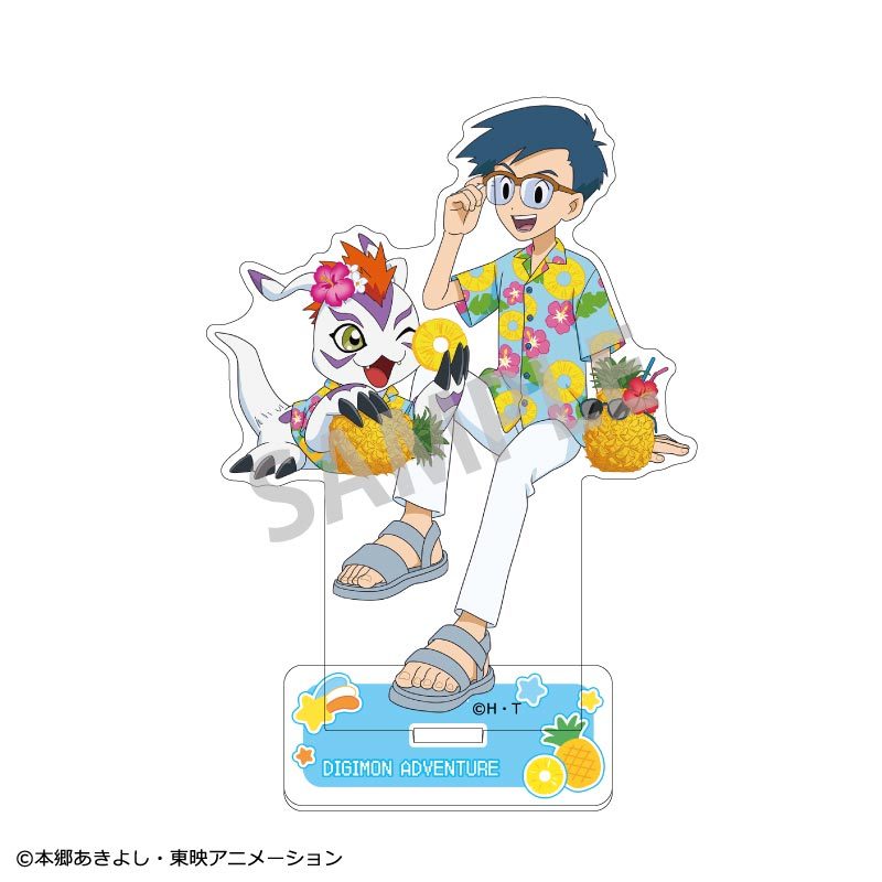 デジモンアドベンチャー アクリルスタンド(ペア) 城戸丈&ゴマモン フルーツパーティー ("Digimon Adventure" Acrylic Stand (Pair) Kido Joe & Gomamon Fruit Party)