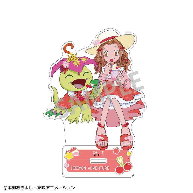 デジモンアドベンチャー アクリルスタンド(ペア) 太刀川ミミ&パルモン フルーツパーティー ("Digimon Adventure" Acrylic Stand (Pair) Tachikawa Mimi & Palmon Fruit Party)