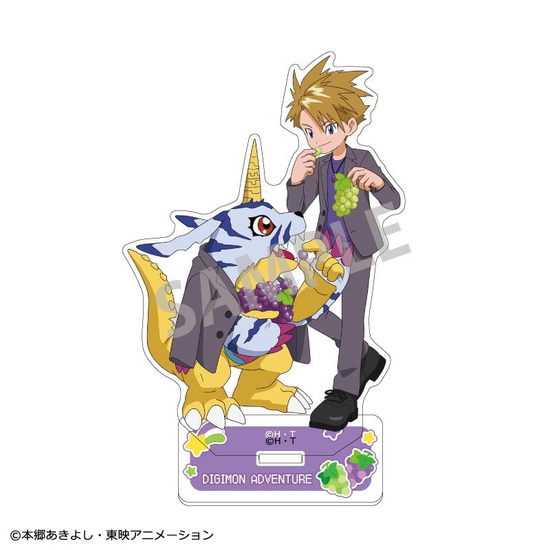 デジモンアドベンチャー アクリルスタンド(ペア) 石田ヤマト&ガブモン フルーツパーティー ("Digimon Adventure" Acrylic Stand (Pair) Ishida Yamato & Gabumon Fruit Party)