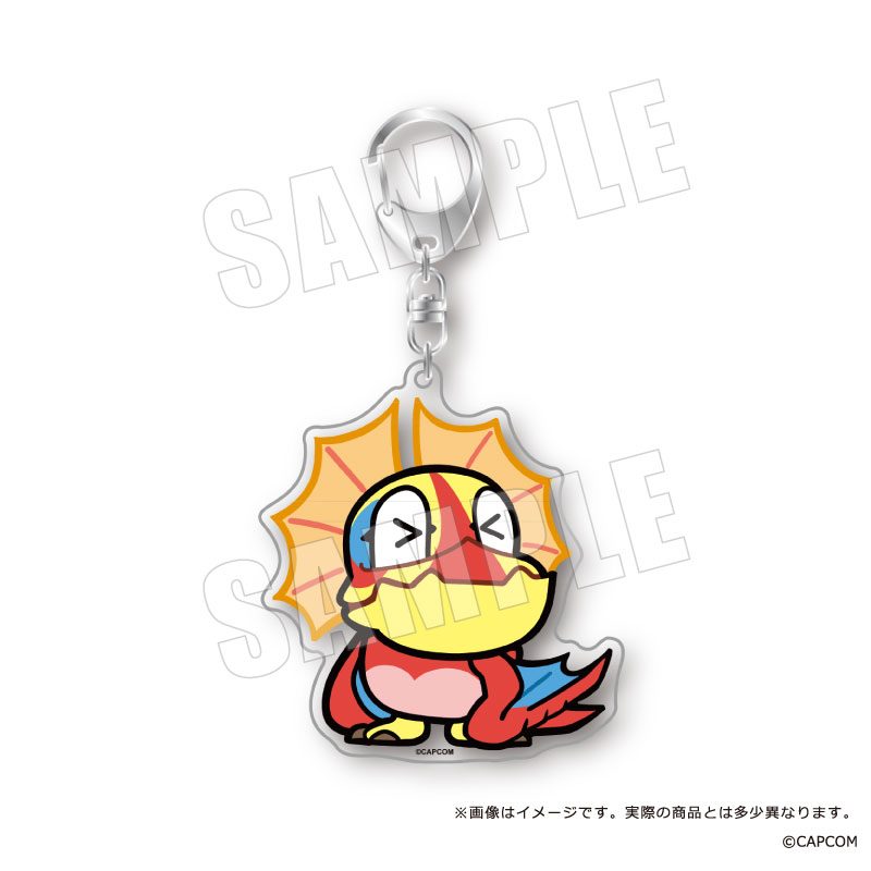 モンスターハンターワイルズ×ぶくぶ おおきめアクリルキーホルダー 16 イャンクック ("Monster Hunter Wilds" x Bkub Big Acrylic Key Chain 16 Yian Kut-Ku)