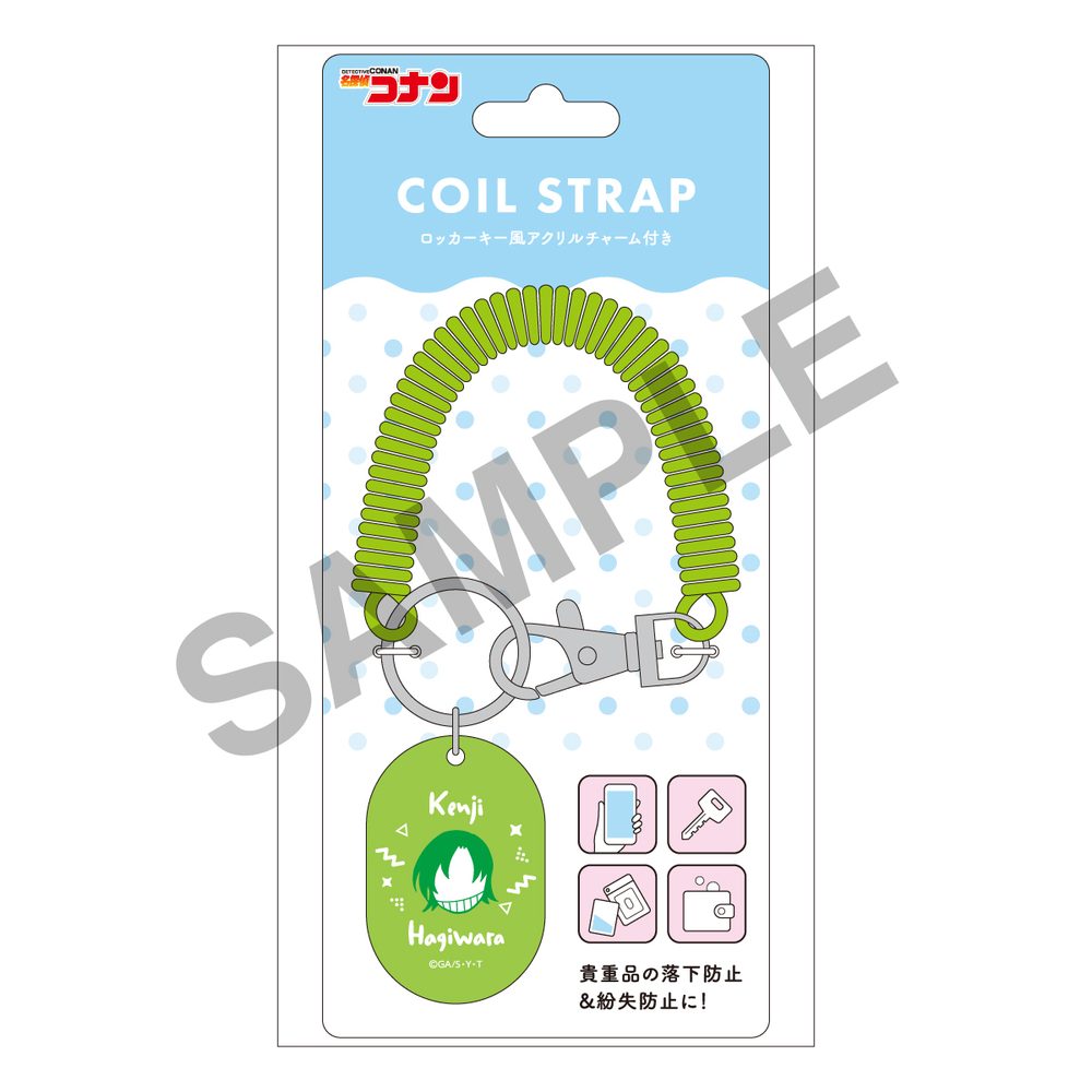名探偵コナン コイルストラップ 萩原研二 ("Detective Conan" Coil Strap Hagiwara Kenji)