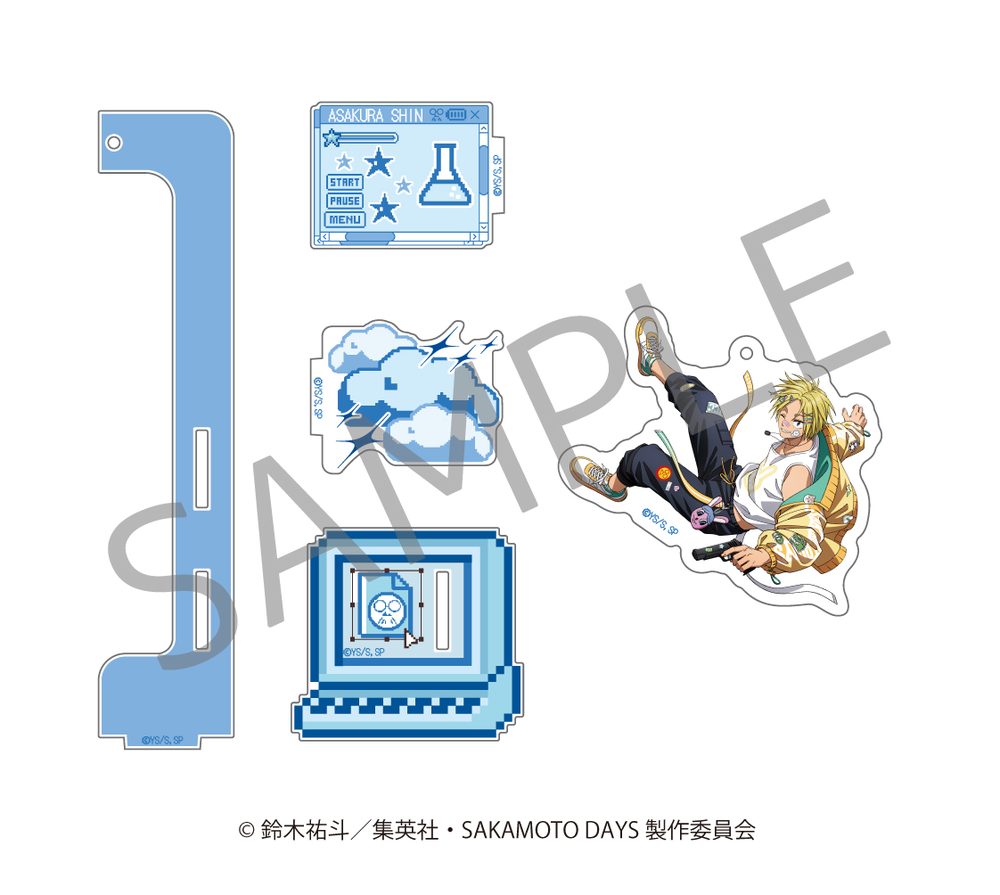SAKAMOTO DAYS ゆらゆらアクリルスタンド デコラVer. 朝倉シン ("Sakamoto Days" Yurayura Acrylic Stand DECORA Ver. Asakura Shin)