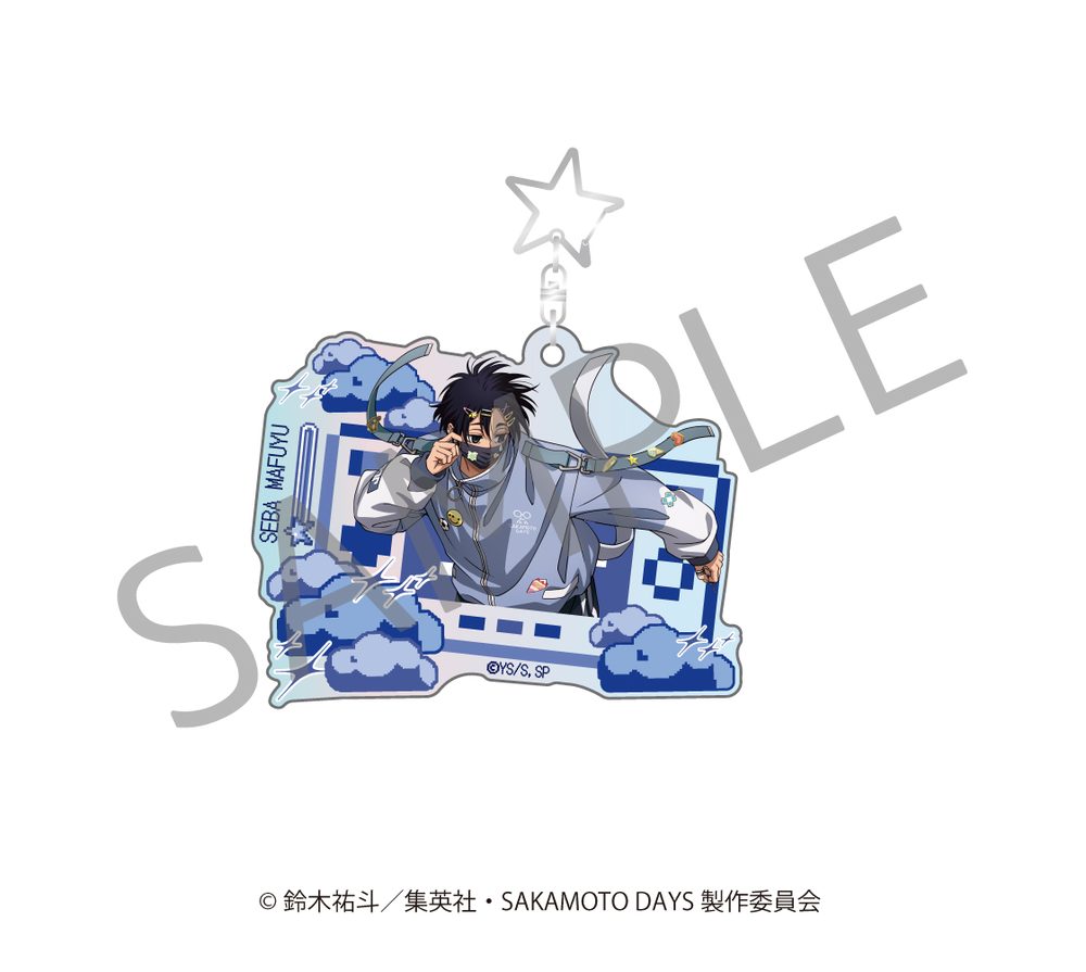 SAKAMOTO DAYS オーロラアクリルキーホルダー デコラVer. 勢羽真冬 ("Sakamoto Days" Aurora Acrylic Key Chain DECORA Ver. Seba Mafuyu)