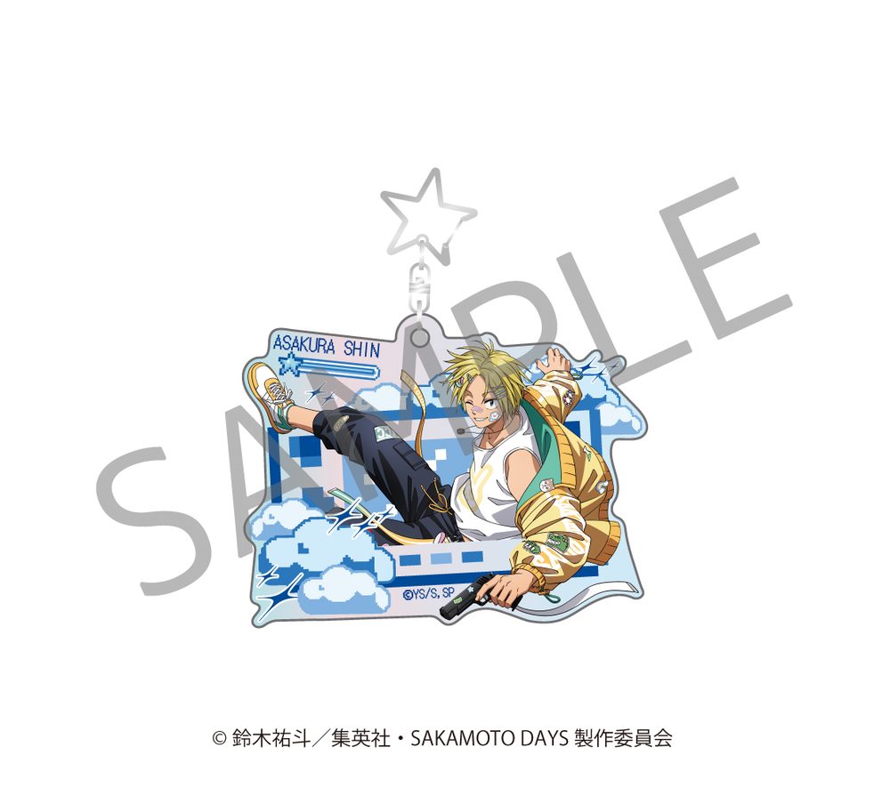 SAKAMOTO DAYS オーロラアクリルキーホルダー デコラVer. 朝倉シン ("Sakamoto Days" Aurora Acrylic Key Chain DECORA Ver. Asakura Shin)