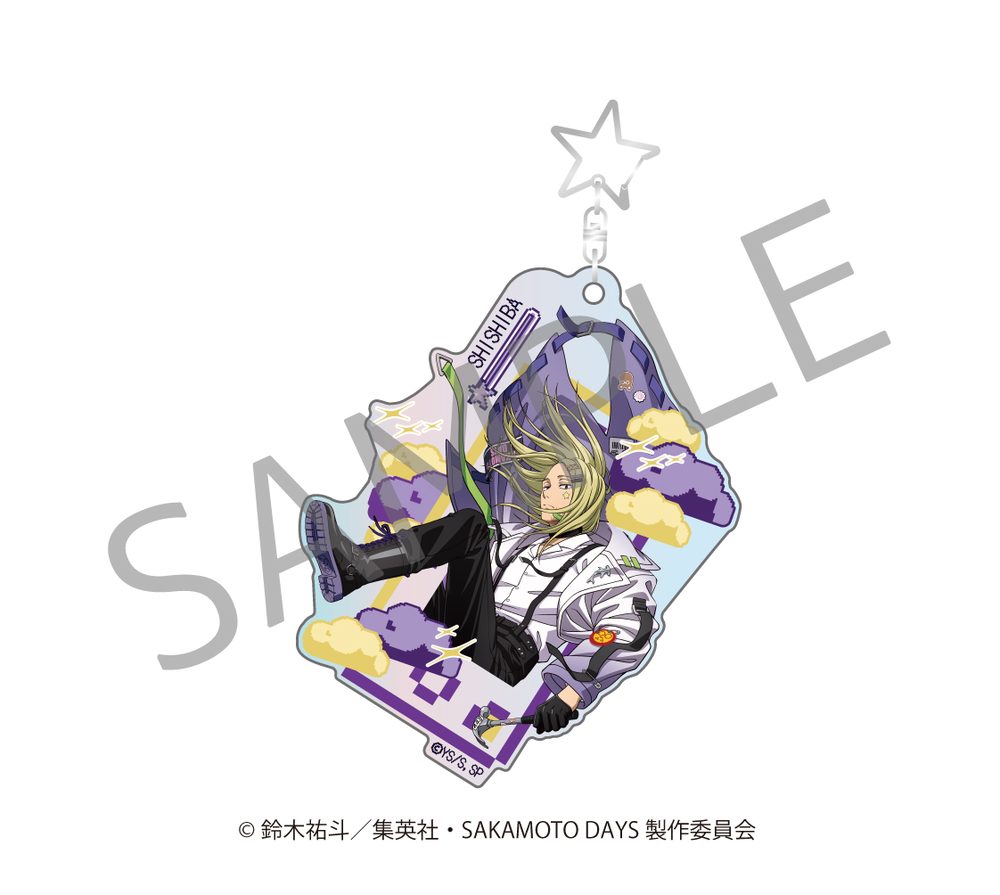 SAKAMOTO DAYS オーロラアクリルキーホルダー デコラVer. 神々廻 ("Sakamoto Days" Aurora Acrylic Key Chain DECORA Ver. Shishiba)