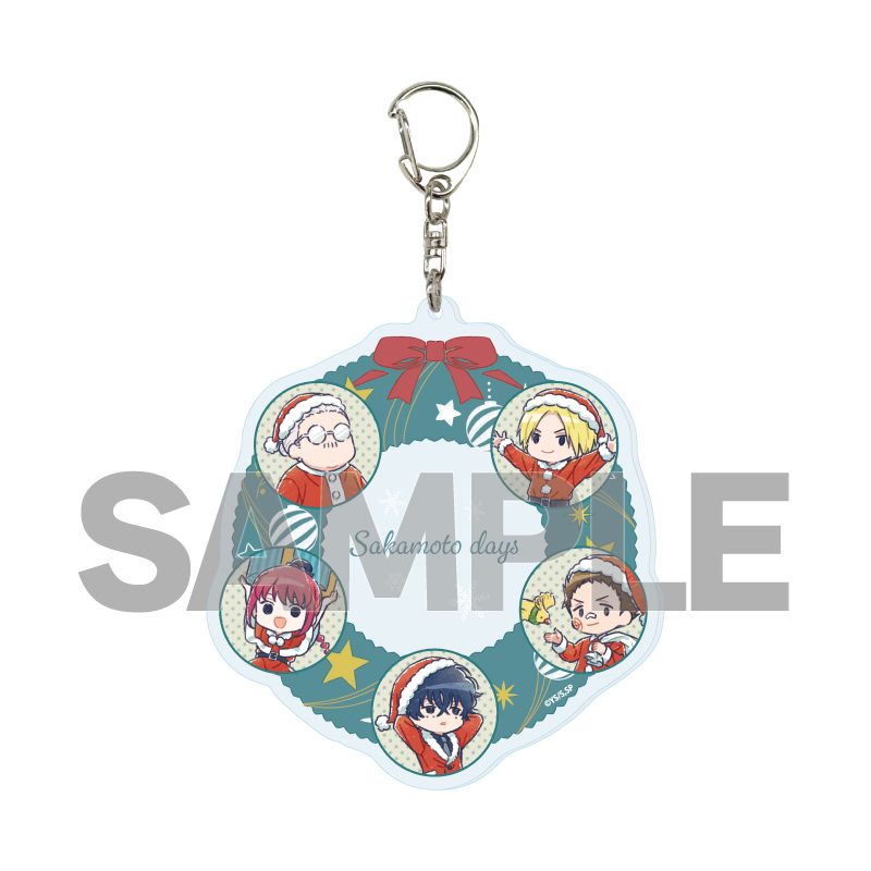 デカアクリルキーホルダー SAKAMOTO DAYS 20 デザインA クリスマスVer.(グラフアートイラスト) (Deka Acrylic Key Chain "Sakamoto Days" 20 Design A Christmas Ver. (Graff Art Illustration))