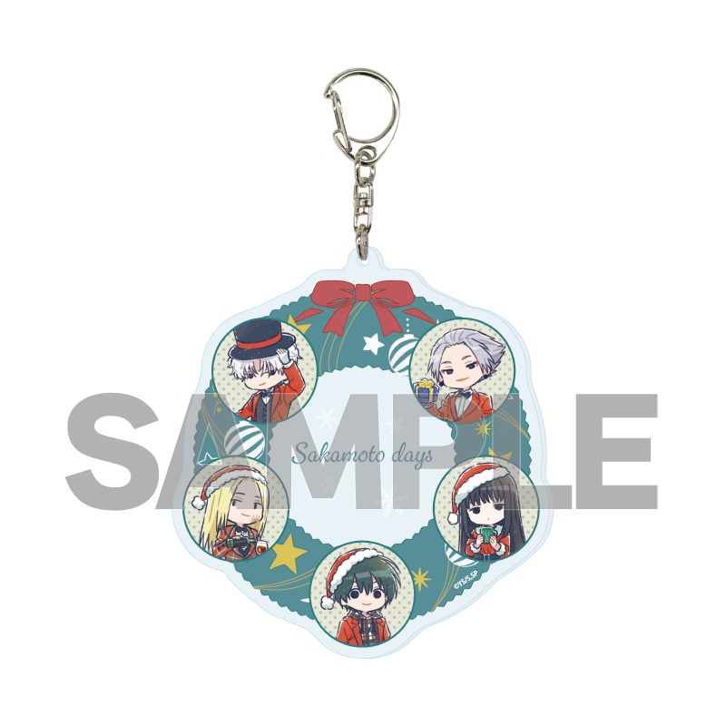 デカアクリルキーホルダー SAKAMOTO DAYS 21 デザインB クリスマスVer.(グラフアートイラスト) (Deka Acrylic Key Chain "Sakamoto Days" 21 Design B Christmas Ver. (Graff Art Illustration))