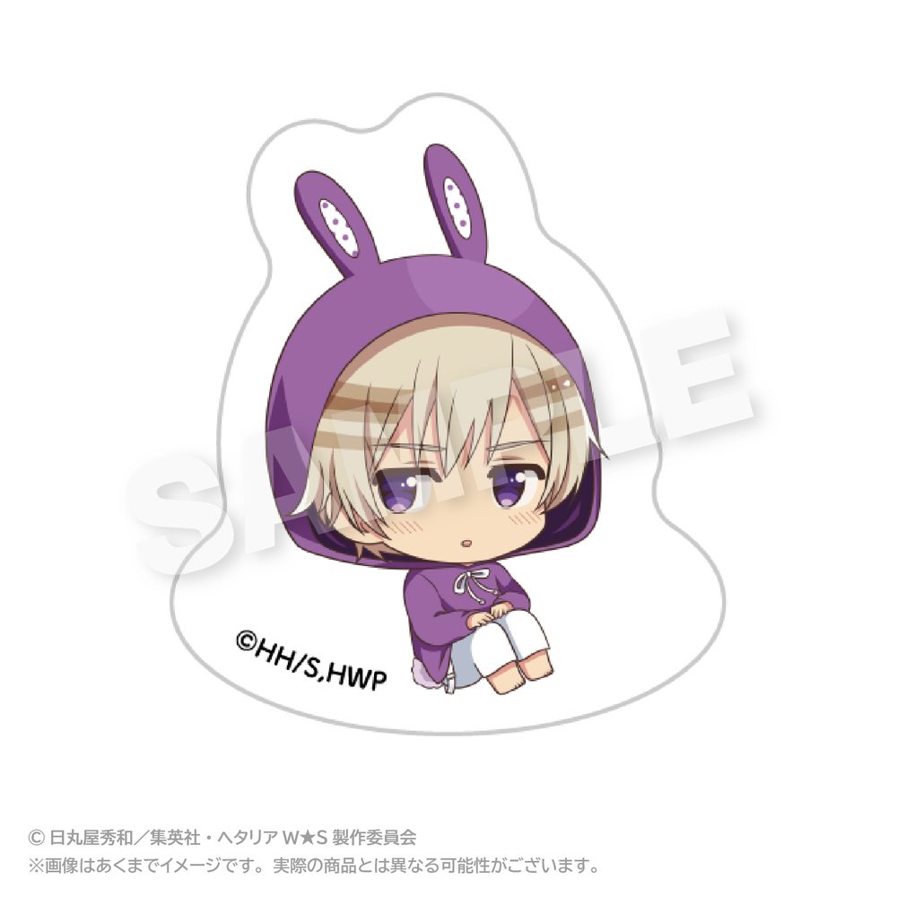 ヘタリア World☆Stars ゆらゆらアクリルマスコット アニマルパーカーVer. アイスランド ("Hetalia World Stars" Yurayura Acrylic Mascot Animal Hoodie Ver. Iceland)