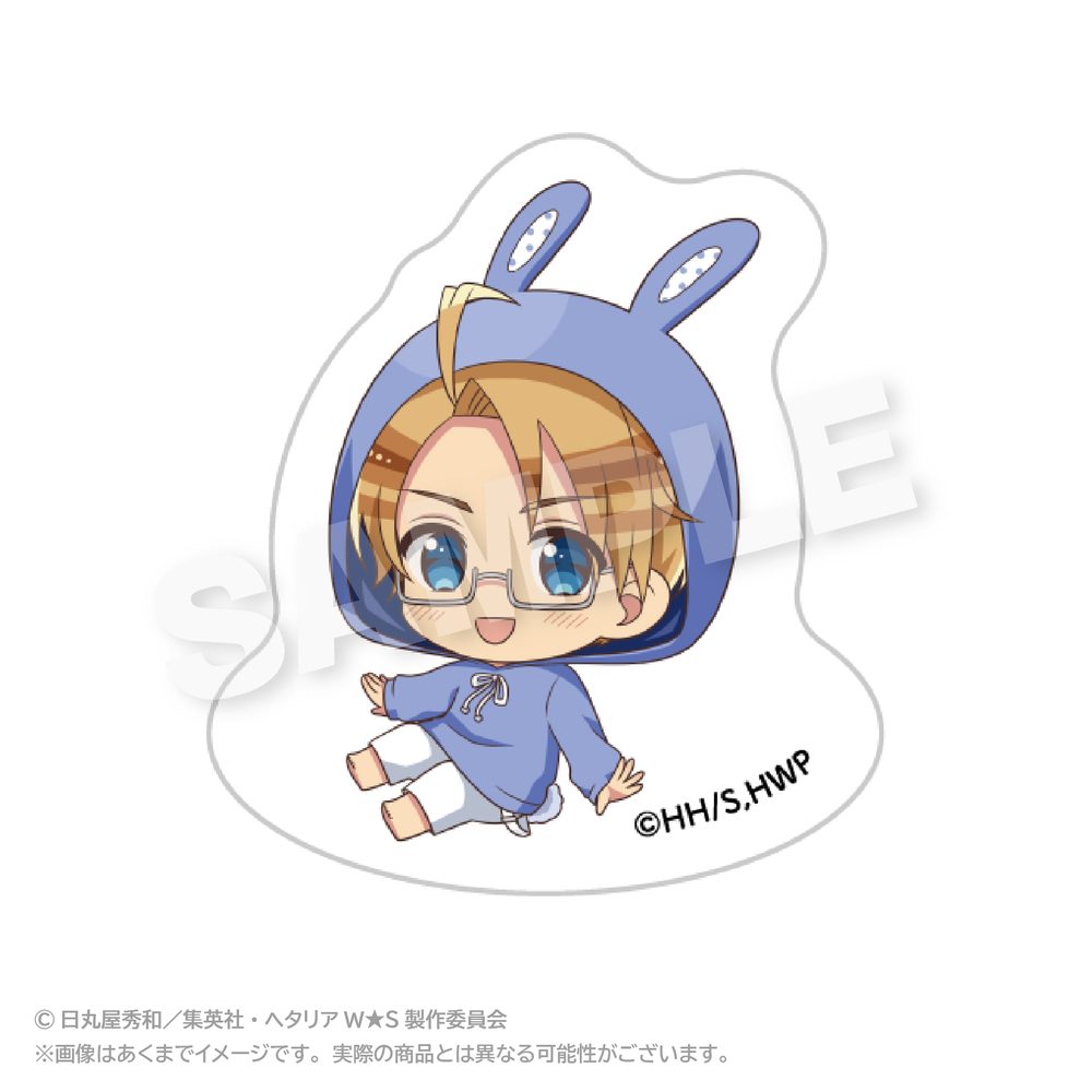 ヘタリア World☆Stars ゆらゆらアクリルマスコット アニマルパーカーVer. アメリカ ("Hetalia World Stars" Yurayura Acrylic Mascot Animal Hoodie Ver. USA)