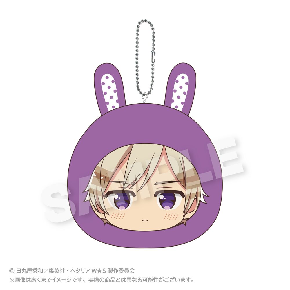 ヘタリア World☆Stars クッションキーホルダー アニマルパーカーVer. アイスランド ("Hetalia World Stars" Cushion Key Chain Animal Hoodie Ver. Iceland)