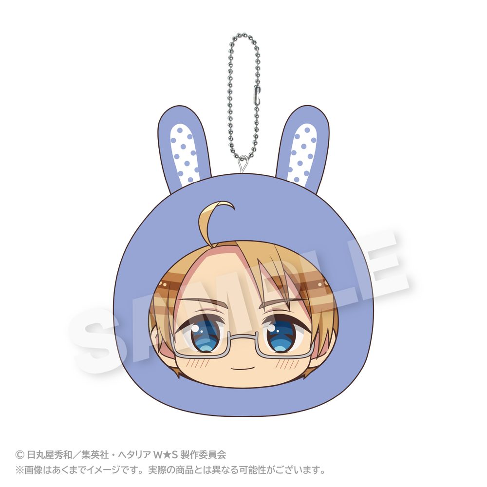 ヘタリア World☆Stars クッションキーホルダー アニマルパーカーVer. アメリカ ("Hetalia World Stars" Cushion Key Chain Animal Hoodie Ver. USA)