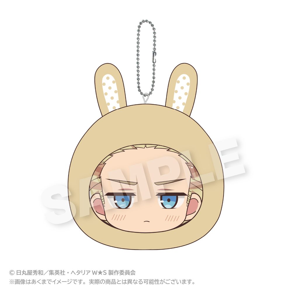ヘタリア World☆Stars クッションキーホルダー アニマルパーカーVer. ドイツ ("Hetalia World Stars" Cushion Key Chain Animal Hoodie Ver. Germany)