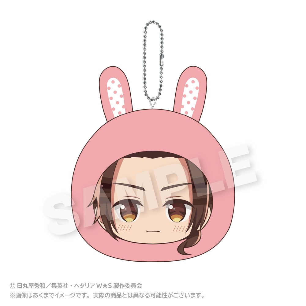 ヘタリア World☆Stars クッションキーホルダー アニマルパーカーVer. 中国 ("Hetalia World Stars" Cushion Key Chain Animal Hoodie Ver. China)