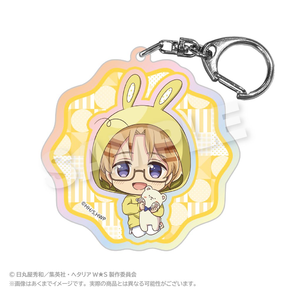 ヘタリア World☆Stars ホログラムキーホルダー アニマルパーカーVer. カナダ ("Hetalia World Stars" Hologram Key Chain Animal Hoodie Ver. Canada)