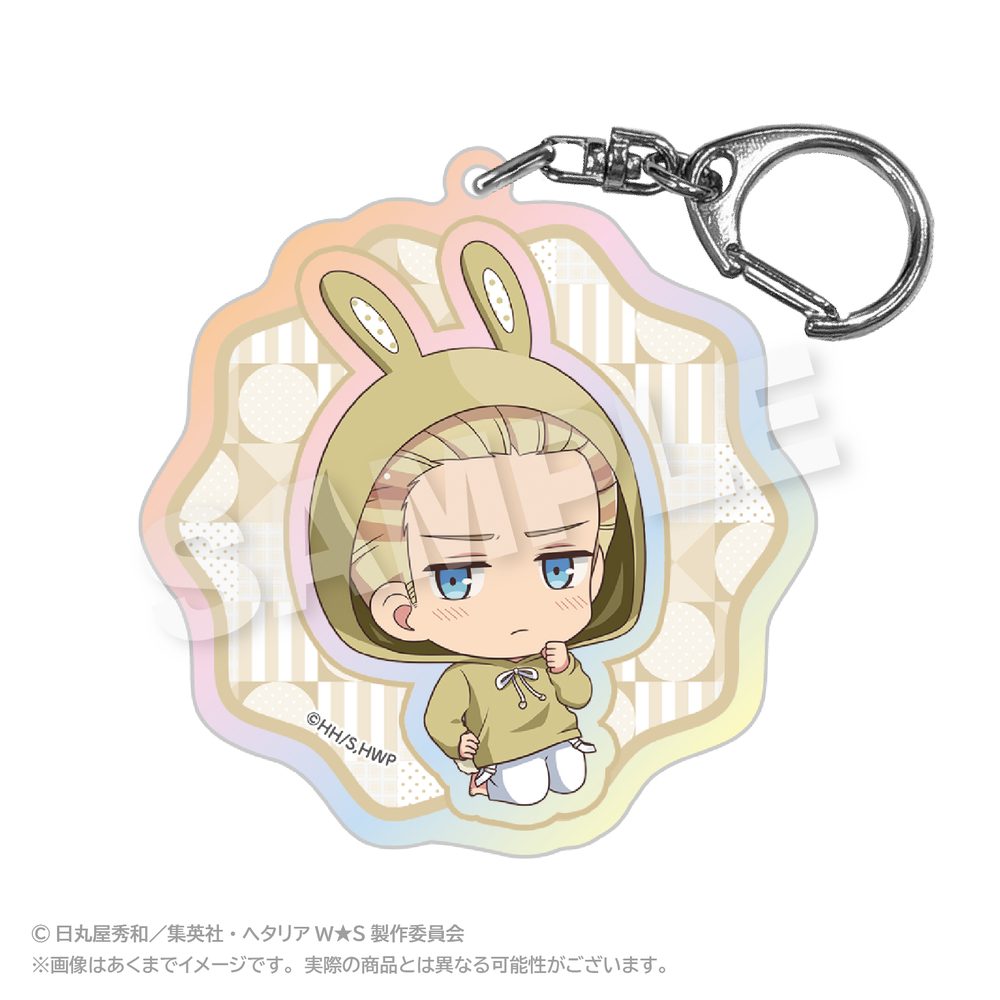 ヘタリア World☆Stars ホログラムキーホルダー アニマルパーカーVer. ドイツ ("Hetalia World Stars" Hologram Key Chain Animal Hoodie Ver. Germany)