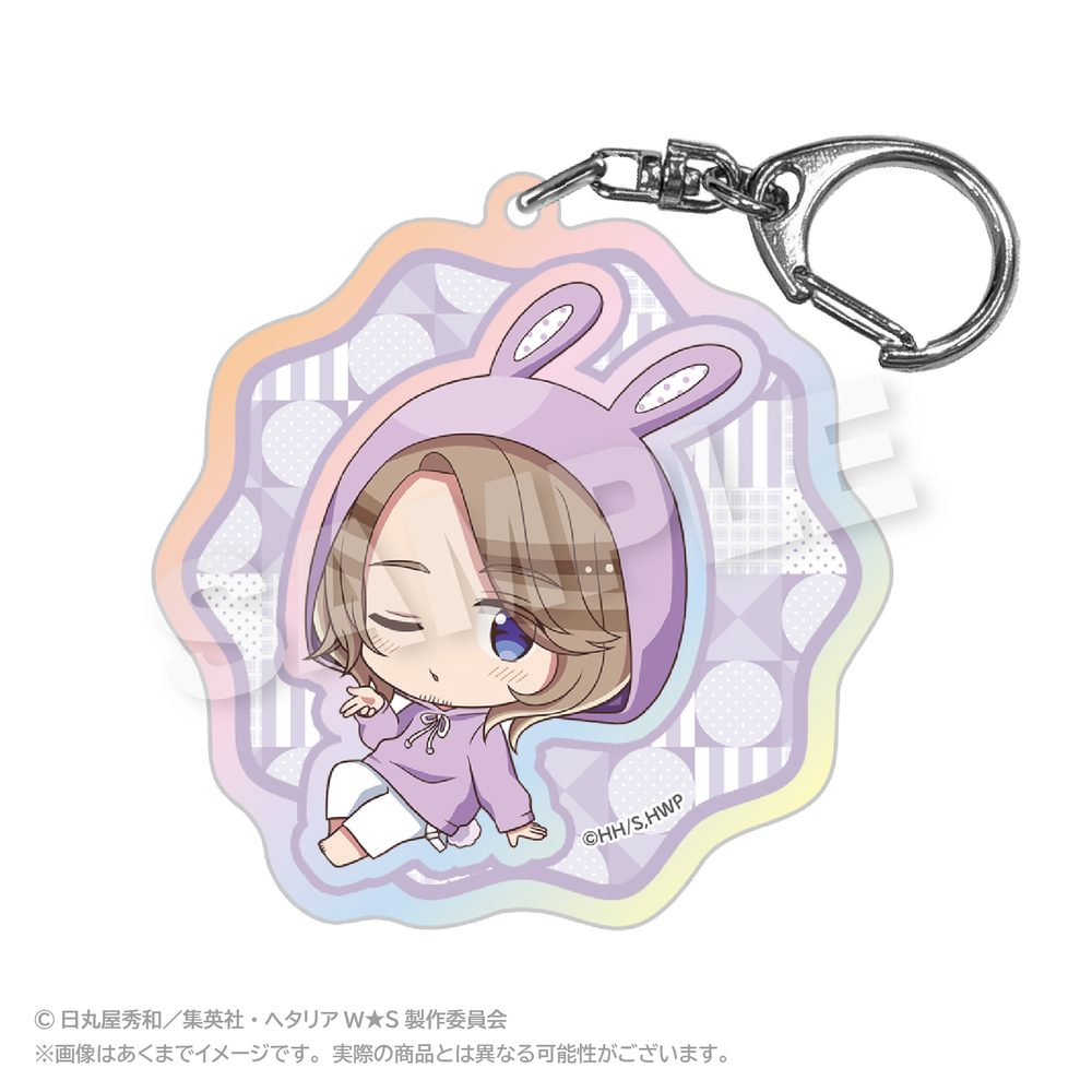 ヘタリア World☆Stars ホログラムキーホルダー アニマルパーカーVer. フランス ("Hetalia World Stars" Hologram Key Chain Animal Hoodie Ver. France)