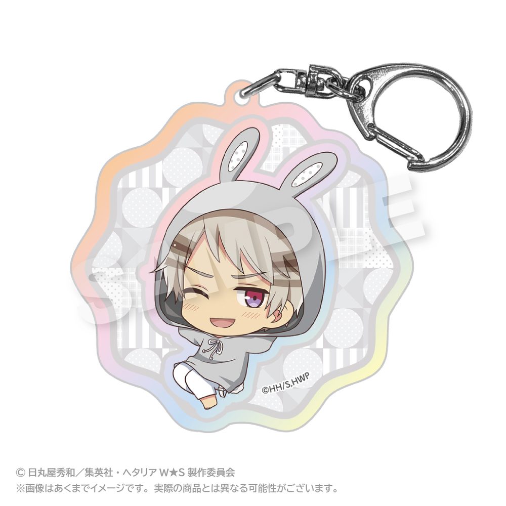 ヘタリア World☆Stars ホログラムキーホルダー アニマルパーカーVer. プロイセン ("Hetalia World Stars" Hologram Key Chain Animal Hoodie Ver. Prussia)