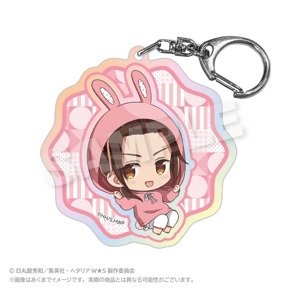 ヘタリア World☆Stars ホログラムキーホルダー アニマルパーカーVer. 中国 ("Hetalia World Stars" Hologram Key Chain Animal Hoodie Ver. China)