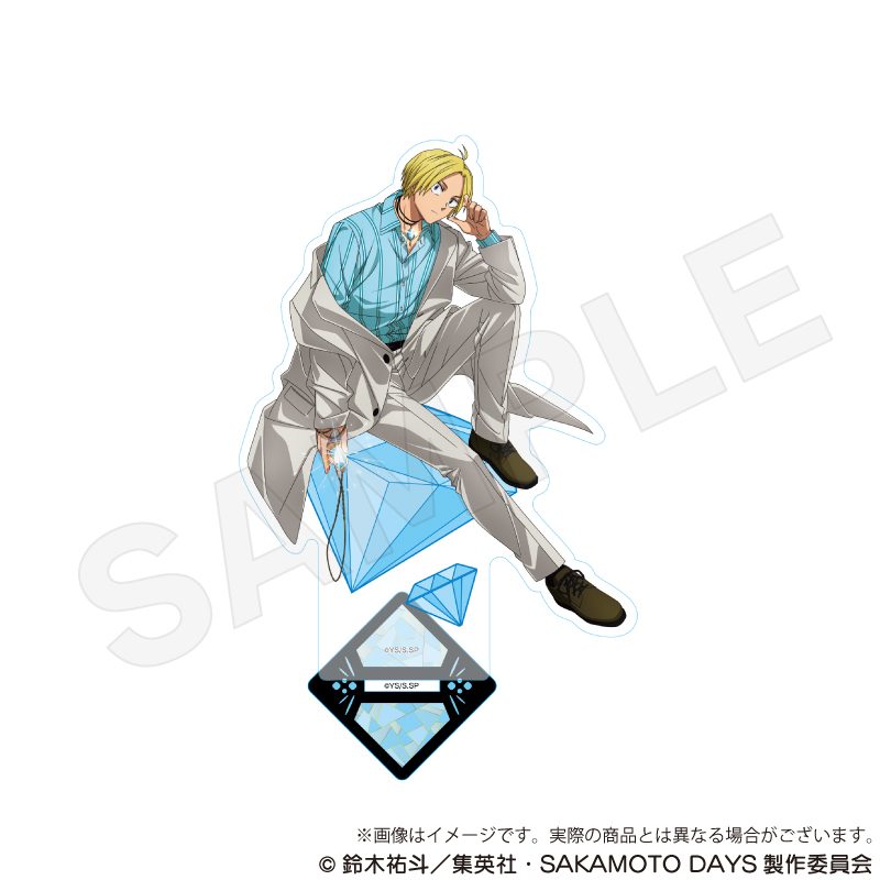 SAKAMOTO DAYS アクリルスタンド 宝石Ver. 朝倉シン ("Sakamoto Days" Acrylic Stand Jewelry Ver. Asakura Shin)