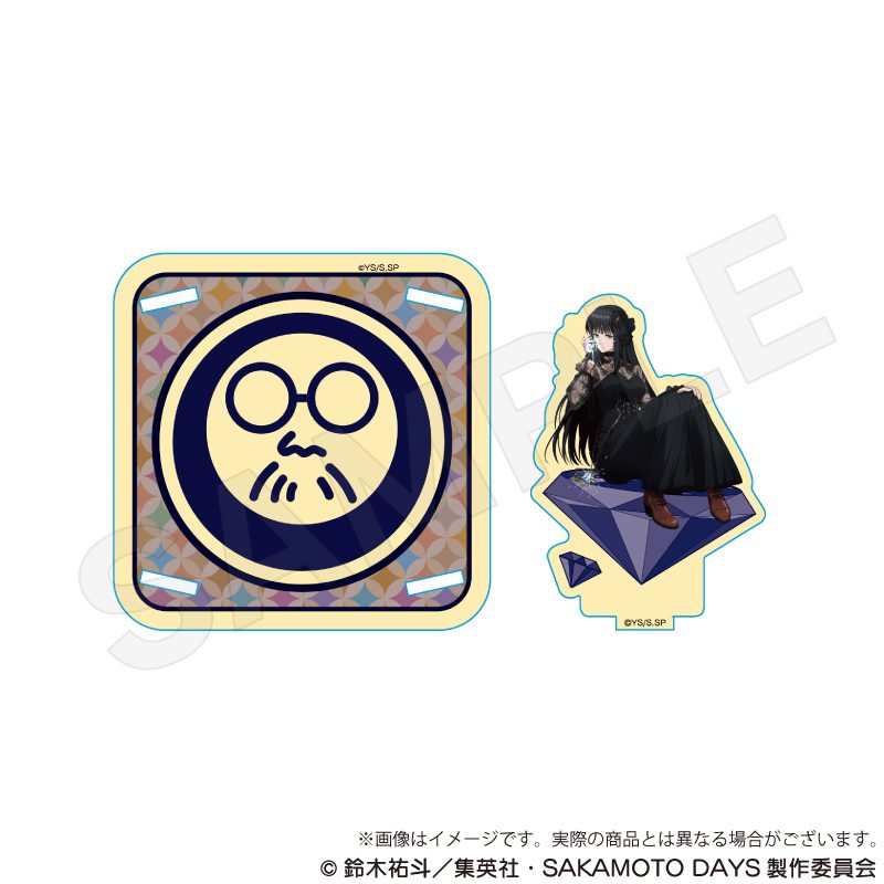 SAKAMOTO DAYS 木製スタンドコースター 宝石Ver. 大佛 ("Sakamoto Days" Wooden Stand Coaster Jewelry Ver. Osaragi)
