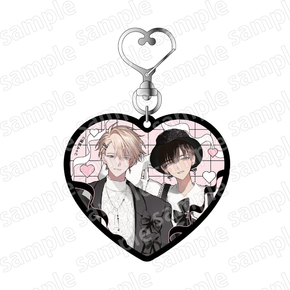 アクリルキーホルダー ブラックシープ BLACK&PINK Ver. (Acrylic Key Chain "Black Sheep" Black & Pink Ver.)