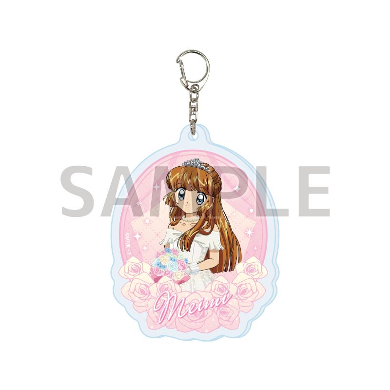 アクリルキーホルダー 怪盗セイント・テール 01 羽丘芽美 ウェディングVer.(描き下ろしイラスト) (Acrylic Key Chain "Saint Tail" 01 Haneoka Meimi Wedding Ver. (Original Illustration))