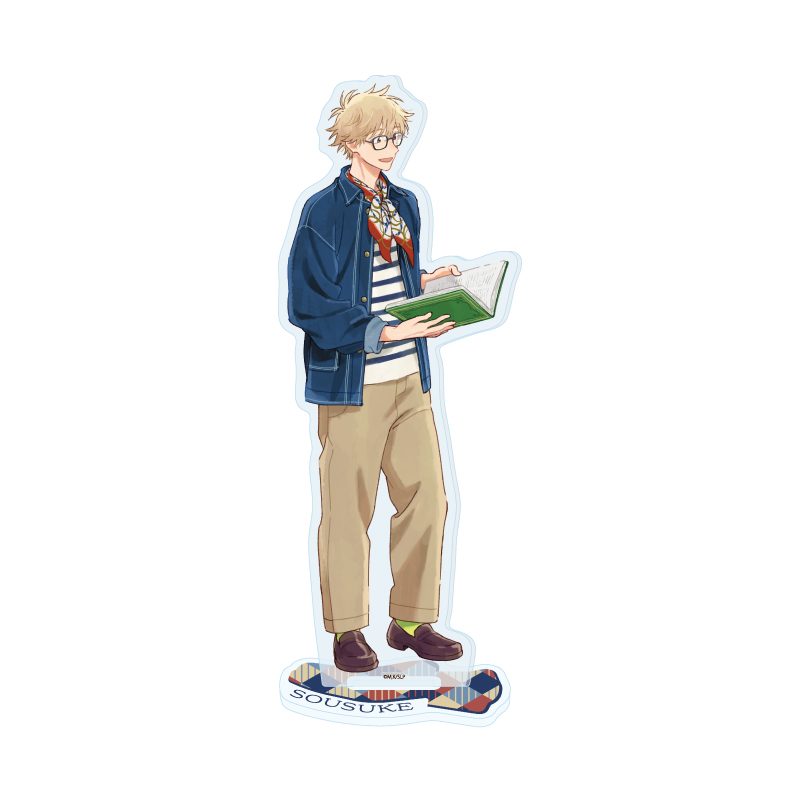 アクリルスタンド スキップとローファー 19 志摩聡介 読書Ver.(描き下ろしイラスト) (Acrylic Stand "Skip and Loafer" 19 Shima Sousuke Reading Ver. (Original Illustration))