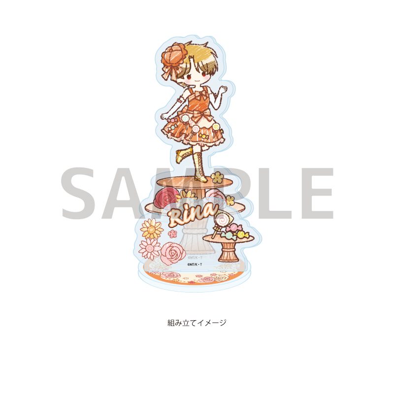 アクリルスタンドプレート 怪盗セイント・テール 04 高宮リナ スイーツドレスVer.(グラフアートイラスト) (Acrylic Stand Plate "Saint Tail" 04 Takamiya Rina Sweets Dress Ver. (Graff Art Illustration))