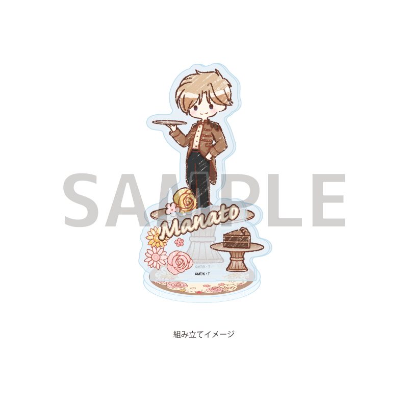 アクリルスタンドプレート 怪盗セイント・テール 05 佐渡真人 スイーツドレスVer.(グラフアートイラスト) (Acrylic Stand Plate "Saint Tail" 05 Sawatari Manato Sweets Dress Ver. (Graff Art Illustration))