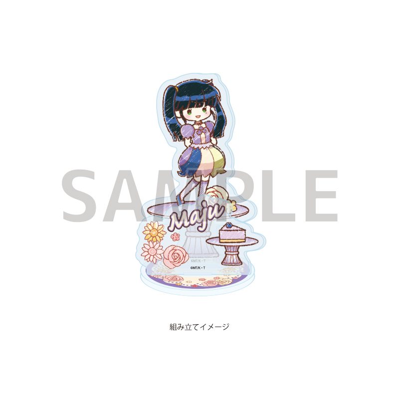 アクリルスタンドプレート 怪盗セイント・テール 06 仙道真珠 スイーツドレスVer.(グラフアートイラスト) (Acrylic Stand Plate "Saint Tail" 06 Sendo Maju Sweets Dress Ver. (Graff Art Illustration))