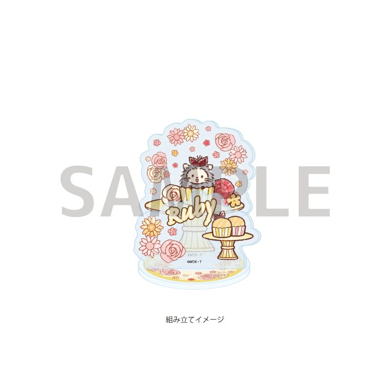 アクリルスタンドプレート 怪盗セイント・テール 07 ルビィ スイーツドレスVer.(グラフアートイラスト) (Acrylic Stand Plate "Saint Tail" 07 Ruby Sweets Dress Ver. (Graff Art Illustration))