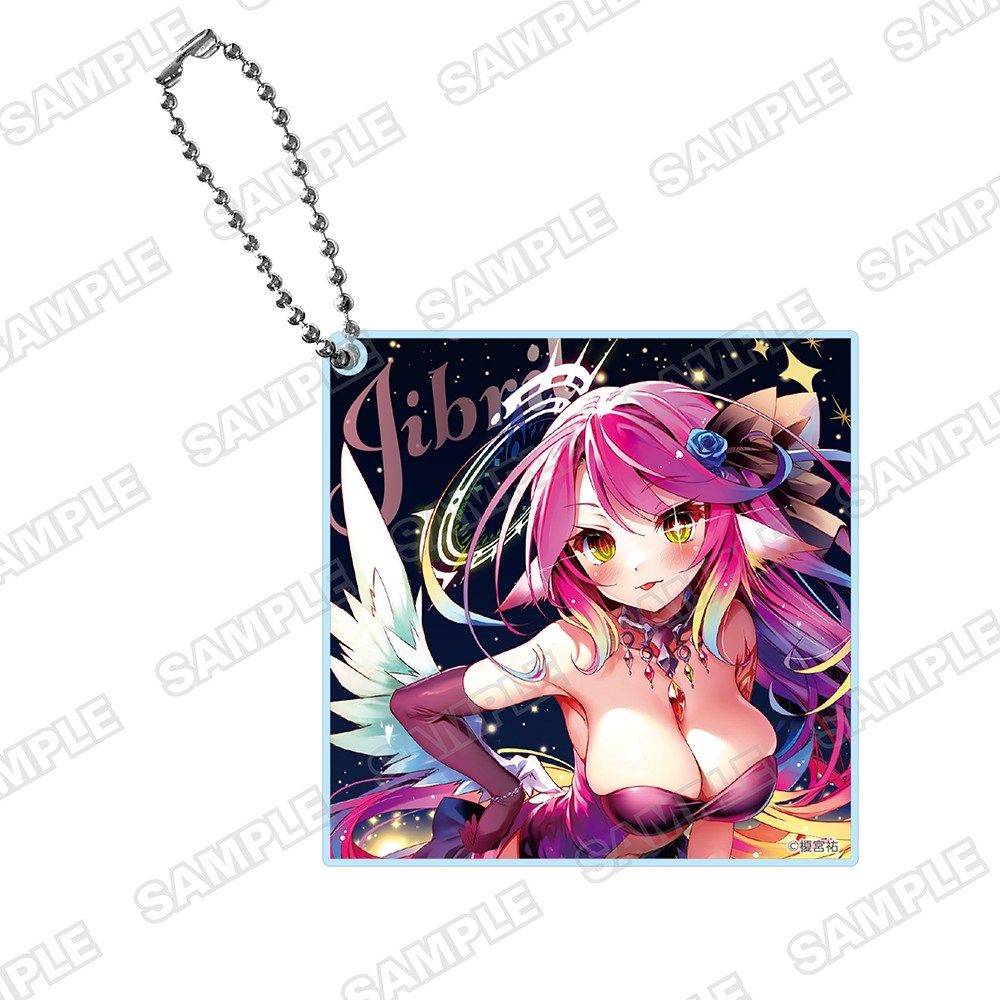 MF文庫J 秋の学園祭2025 アクリルブロックキーホルダー ノーゲーム・ノーライフ ジブリール (MF Bunko J Autumn School Festival 2025 Acrylic Block Key Chain "No Game No Life" Jibril)