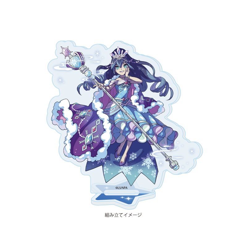 アクリルスタンドプレート 妖怪ウォッチ ぷにぷに 05 クイーンふぶき姫(公式イラスト) (Acrylic Stand Plate "Youkai Watch Punipuni" 05 Queen Fubuki-hime (Official Illustration))