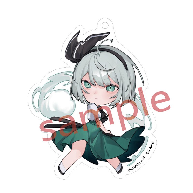 東方Project 魂魄妖夢 ノチ アクリルキーホルダー ("Touhou Project" Konpaku Youmu Nochi Acrylic Key Chain)