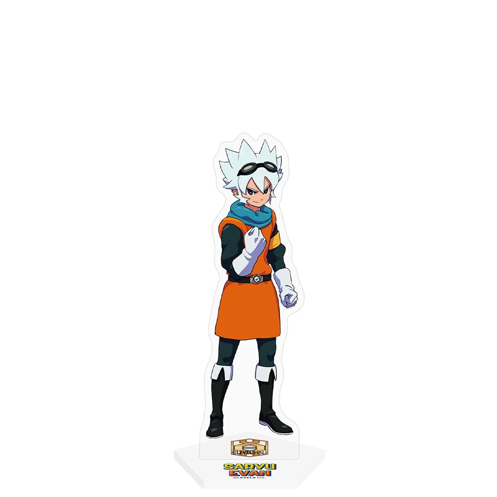 イナズマイレブン 英雄たちのヴィクトリーロード キャラクターアクリルスタンド サリュー・エヴァン(歴代ボス集合イラスト) ("Inazuma Eleven: Victory Road" Character Acrylic Stand Saryu Evan (Successive Boss Group Illustration))