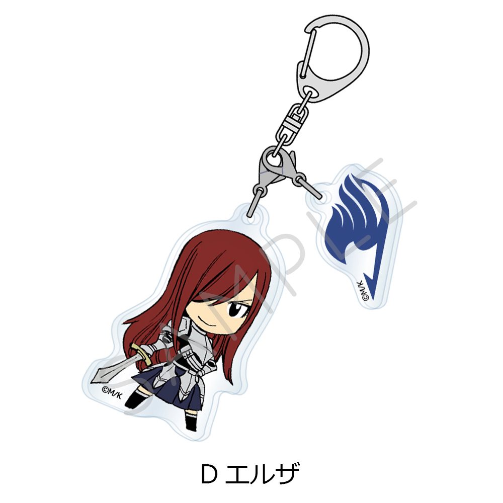 FAIRY TAIL 2連アクリルキーホルダー D エルザ ("Fairy Tail" Twin Acrylic Key Chain D Erza)