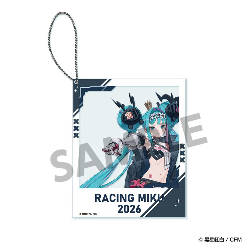 レーシングミク 2026 GSC 25th Ver. ポラロイド風アクリルキーホルダー (Racing Miku 2026 GSC 25th Ver. Polaroid-style Acrylic Keychain)