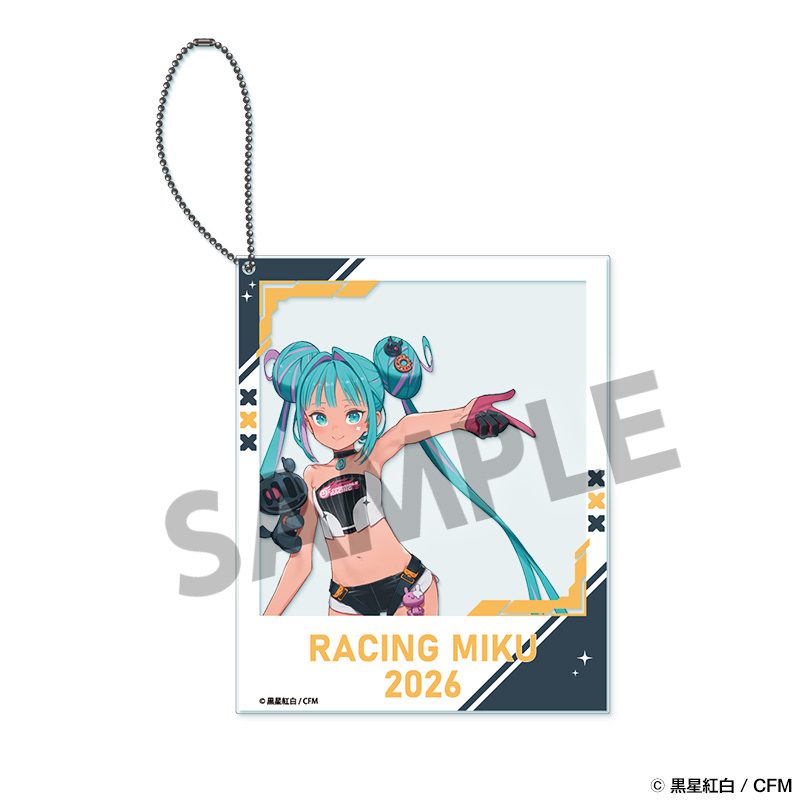 レーシングミク 2026 セパン Ver. ポラロイド風アクリルキーホルダー (Racing Miku 2026 SEPANG Ver. Polaroid-style Acrylic Keychain)